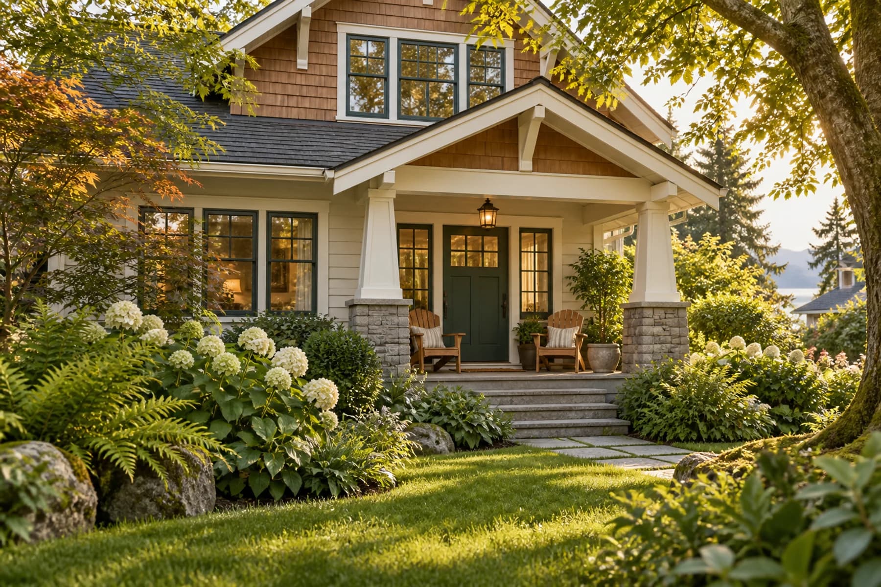 A substantial home and garden, thoughtfully cared for